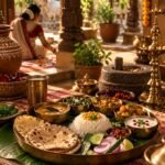 Authentic Saatvik Indian thali meal prepared with stone-ground Kanhaji spices and natural ingredients